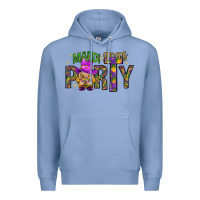 Colony Blue Mardi Gras party Premium Hoodie - NancyCooperArtShop