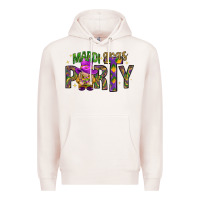 Pale Pink Mardi Gras party Premium Hoodie - NancyCooperArtShop