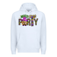 White Mardi Gras party Premium Hoodie - NancyCooperArtShop
