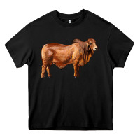Black brahman bull Heavy Core Tee - RanaPortraitStore