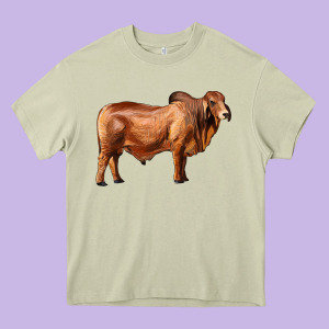 Brahman Bull Heavy Core Tee Designed By Ranaportraitstore