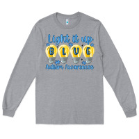 Heather Grey light it up Long Sleeve Tee - MaliasSmallBusiness