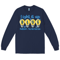 Navy light it up Long Sleeve Tee - MaliasSmallBusiness