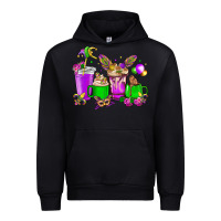 Black Mardi Gras coffee cups Urban Hoodie - HowdyJamesFarm