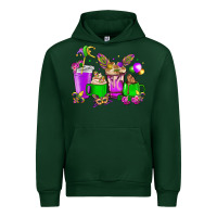 Foreset Green Mardi Gras coffee cups Urban Hoodie - HowdyJamesFarm