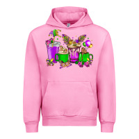 Fuchsia Pink Mardi Gras coffee cups Urban Hoodie - HowdyJamesFarm