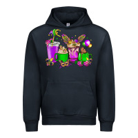 Navy Mardi Gras coffee cups Urban Hoodie - HowdyJamesFarm