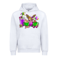 White Mardi Gras coffee cups Urban Hoodie - HowdyJamesFarm