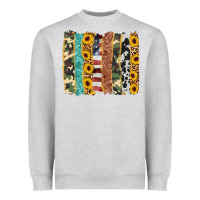 Heather Grey western brushstroke Heavyweight Sweatshirt - AdoDesignShop
