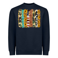 Navy western brushstroke Heavyweight Sweatshirt - AdoDesignShop