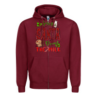 Burgundy sorry santa ı drank the milk Zipper Hoodie - MaliasSmallBusiness