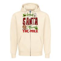 Sandshell sorry santa ı drank the milk Zipper Hoodie - MaliasSmallBusiness