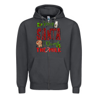 Smoke sorry santa ı drank the milk Zipper Hoodie - MaliasSmallBusiness