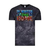 Cloud Black in winter stay home with gloves Vintage Tee - AdoDesignShop