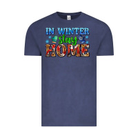 Vintage Denim in winter stay home with gloves Vintage Tee - AdoDesignShop