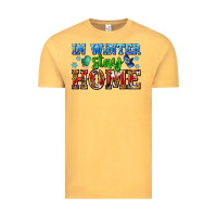 Vintage Mustard in winter stay home with gloves Vintage Tee - AdoDesignShop