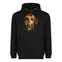 Black Ghost Skeleton Heavyweight Hoodie - RanaPortraitStore