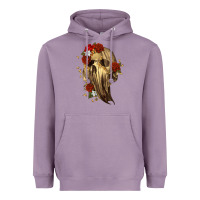Lavender Ghost Skeleton Heavyweight Hoodie - RanaPortraitStore