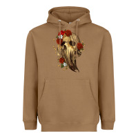 Toasted Coconut Ghost Skeleton Heavyweight Hoodie - RanaPortraitStore