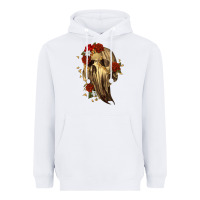 White Ghost Skeleton Heavyweight Hoodie - RanaPortraitStore