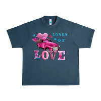 Midnight Navy loads of love wıth truck Urban Heavy Tee - AdoDesignShop