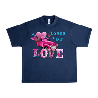 Navy loads of love wıth truck Urban Heavy Tee - AdoDesignShop