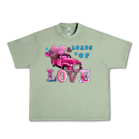 Oil Green loads of love wıth truck Urban Heavy Tee - AdoDesignShop