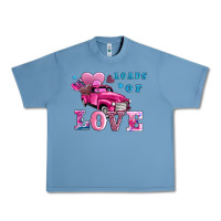 Pebble Blue loads of love wıth truck Urban Heavy Tee - AdoDesignShop