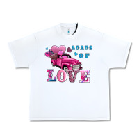 White loads of love wıth truck Urban Heavy Tee - AdoDesignShop