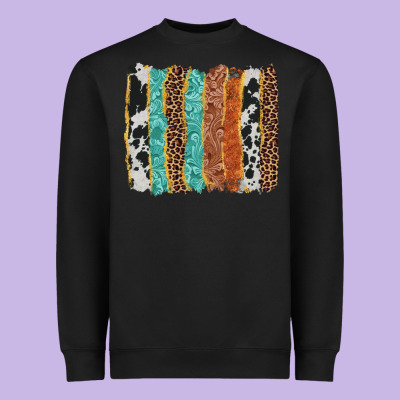Western Brushstroke Heavyweight Sweatshirt Designed By Adodesignshop