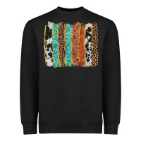 Black western brushstroke Heavyweight Sweatshirt - AdoDesignShop