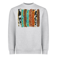 Heather Grey western brushstroke Heavyweight Sweatshirt - AdoDesignShop