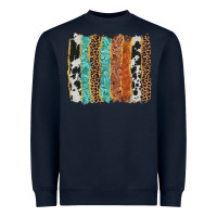 Navy western brushstroke Heavyweight Sweatshirt - AdoDesignShop