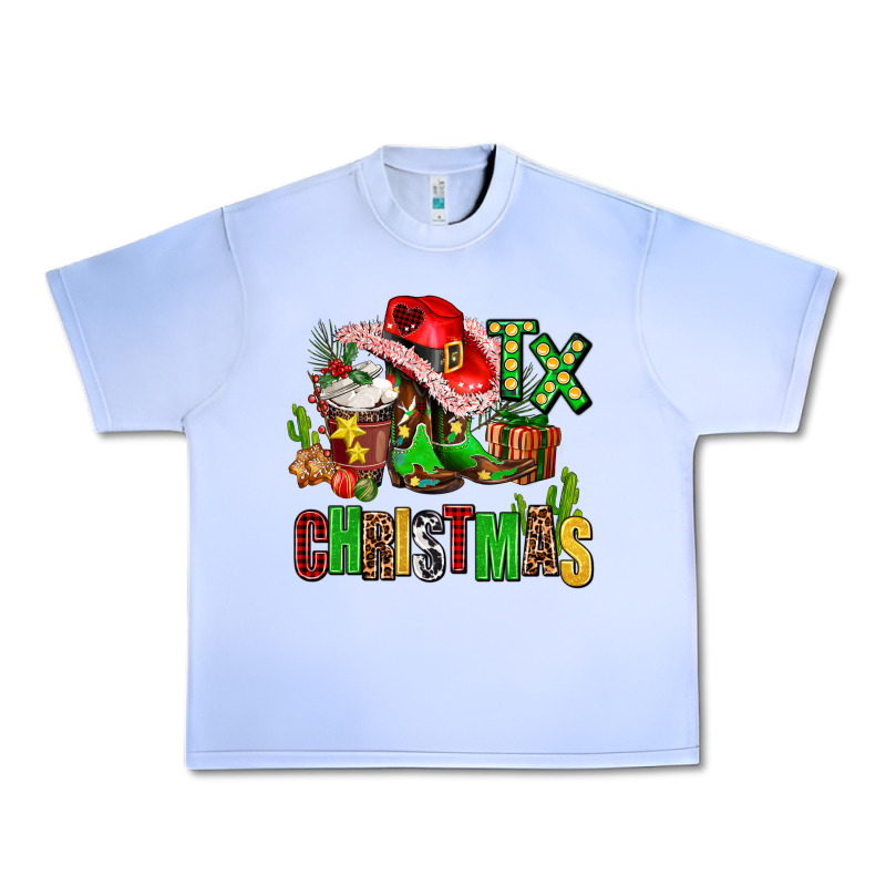 Tx Christmas Cowgirl Urban Heavy Tee by AdoDesignShop | Teevron
