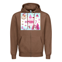Chestnut dreaming of a pink christmas Zipper Hoodie - MaliasSmallBusiness