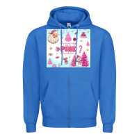 True Royal dreaming of a pink christmas Zipper Hoodie - MaliasSmallBusiness