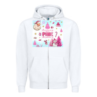 White dreaming of a pink christmas Zipper Hoodie - MaliasSmallBusiness