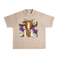 French Oak easter goat daisys leopard wooden Urban Heavy Tee - Artiststas