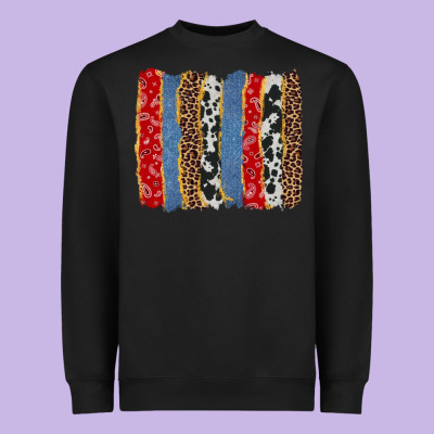 Western Brushstroke Heavyweight Sweatshirt Designed By Adodesignshop