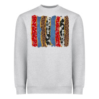 Heather Grey western brushstroke Heavyweight Sweatshirt - AdoDesignShop