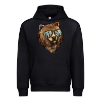 Black Papa Bear Urban Hoodie - HowdyJamesFarm