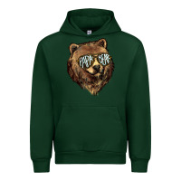 Foreset Green Papa Bear Urban Hoodie - HowdyJamesFarm