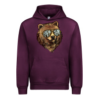 Mauve Wine Papa Bear Urban Hoodie - HowdyJamesFarm