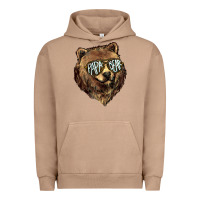 Pigment Burro Papa Bear Urban Hoodie - HowdyJamesFarm