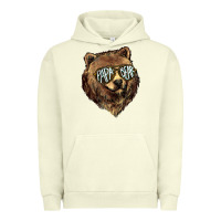 Pigment Pistachio Papa Bear Urban Hoodie - HowdyJamesFarm