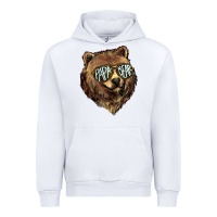 White Papa Bear Urban Hoodie - HowdyJamesFarm