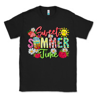 Black Sweet Summer Time Classic Tee - CowhideDigitalArt