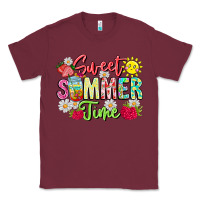 Burgundy Sweet Summer Time Classic Tee - CowhideDigitalArt