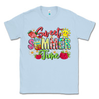 Dusty Blue Sweet Summer Time Classic Tee - CowhideDigitalArt