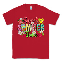 Red Sweet Summer Time Classic Tee - CowhideDigitalArt
